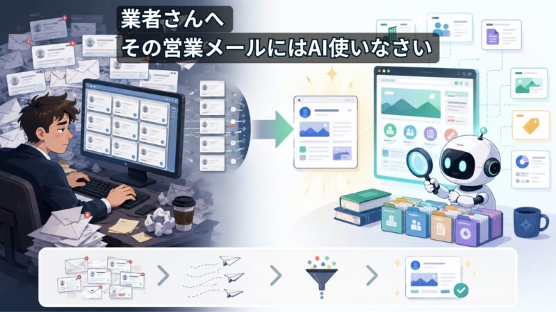 業者さん、相互リンク営業メールこそAIを使いなさい 